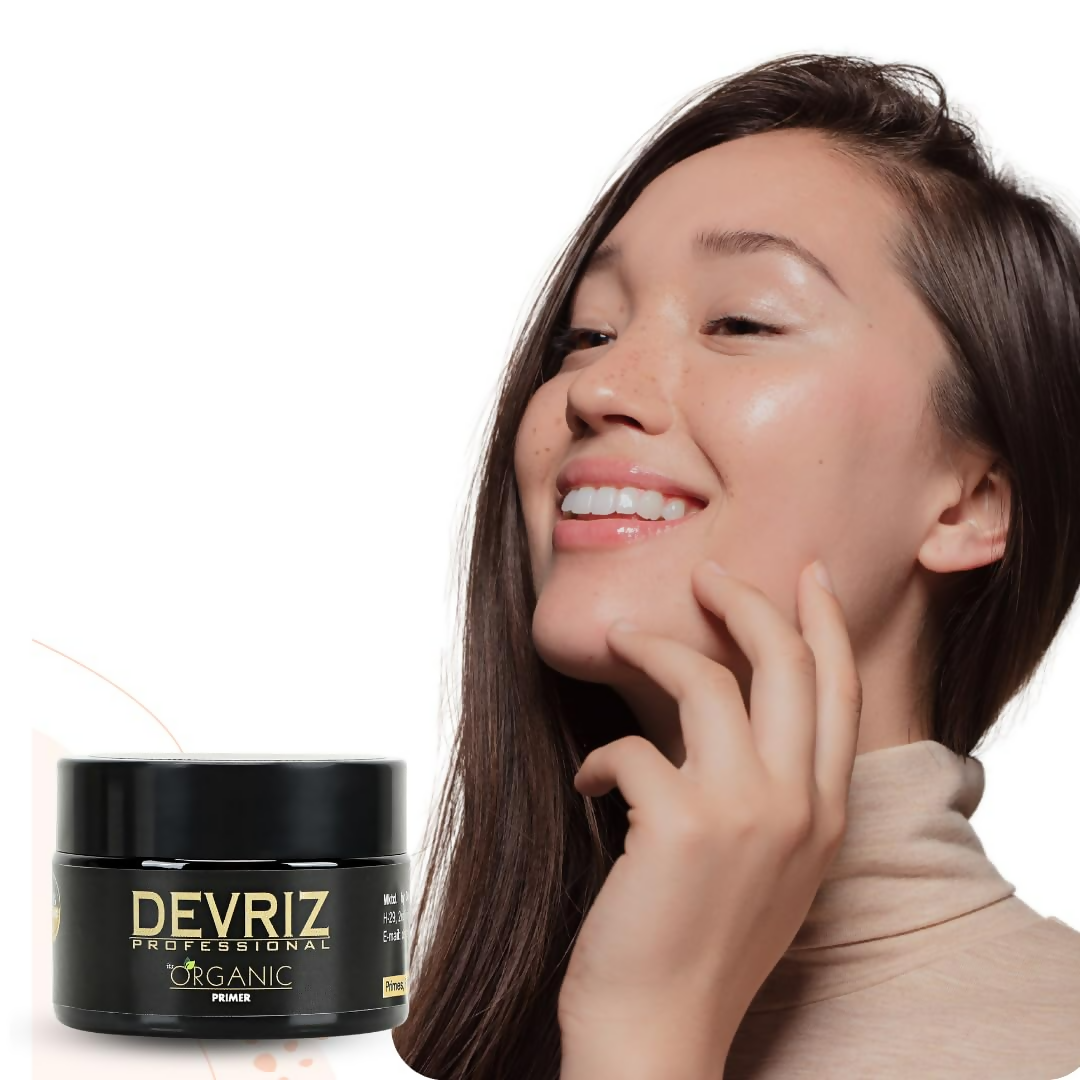 Devriz Professional Organic Long Lasting Makeup Primer Oily Dry and Combination Skin Types