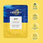 Aqualogica Glow+ Lush Sheet Mask, Instant Hydration & Glowing Skin