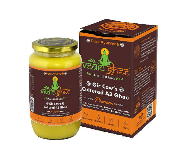 Vedic Ghee Premium A2 Gir Cow Cultured Ghee from Kesariya Farm Indian Gir Cow Ghee, Pure A2 Ghee, Natural & Healthy Hover Image