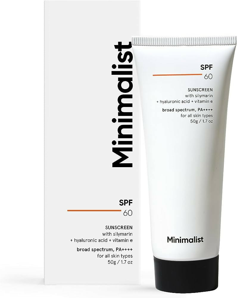 Minimalist Sunscreen SPF 60 PA ++++ For Sensitive Skin Broad Spectrum Sunscreen With Potent Antioxidants & Advanced Filters