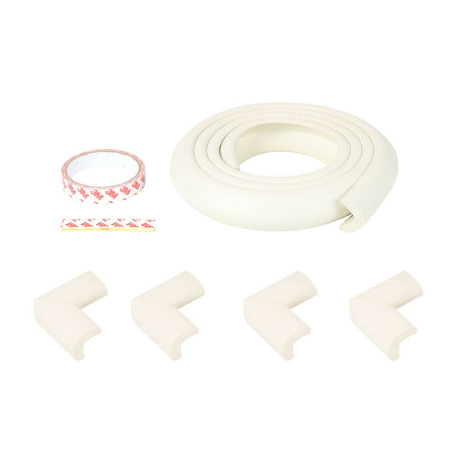 Safe-O-Kid Unique High Density L-Shaped 2 Mtr Long 4 Large Edge Guard With 16 Corner Cushions Hover Image