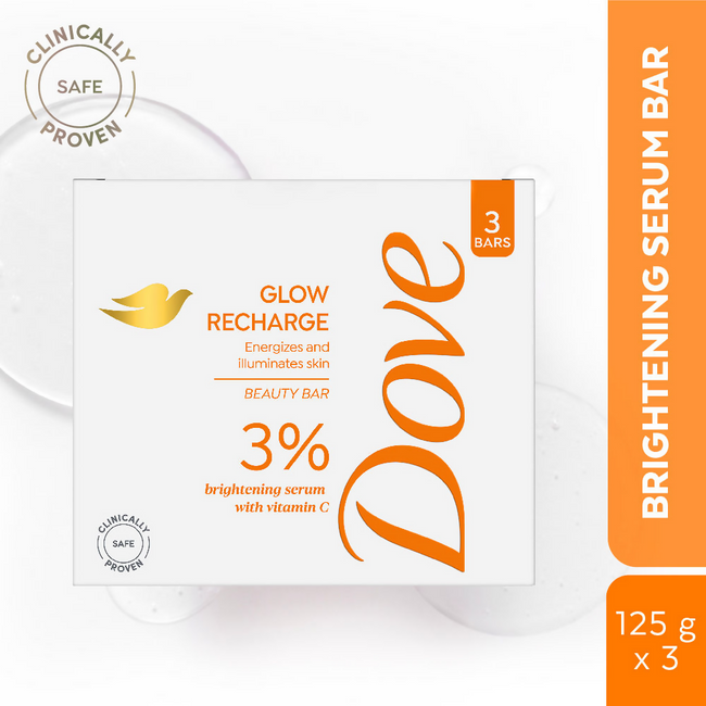 Dove Glow Recharge Serum Beauty Bar with 3% Brightening Serum + Vitamin C Main Image