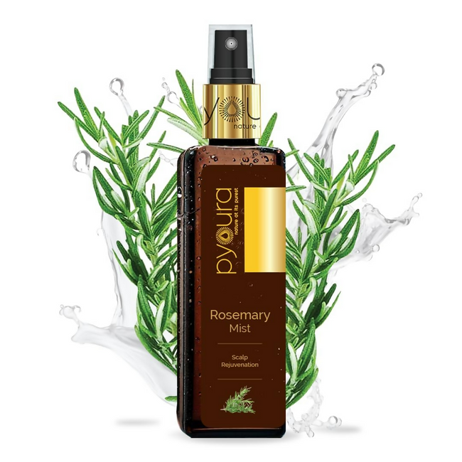 Pyoura Rosemary Water Spray For Hair Fall Control Natural Non-Greasy Heat Protection Serum Mist Toner Hover Image