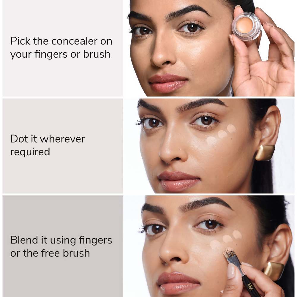 Mila Beaute Conceal It Pot Concealer Creamy Matte Finish with SPF 15 - Natural Nude