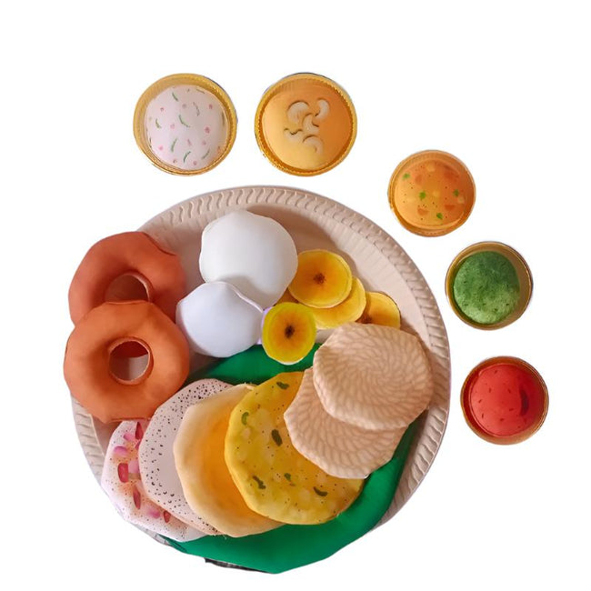 The Small Wonderland Bahubali Set-20 Piece Set-South Indian food inspired Pretend Play Food Toys Hover Image