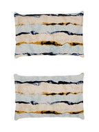 Story@home Arena Cream-Coloured & Grey Printed 180 TC Bedsheet & Pillow Covers