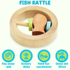 Matoyi Wooden Baby Rattle Cum Teether