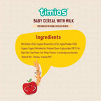 Timios Organic Rice Apple Baby Cereal
