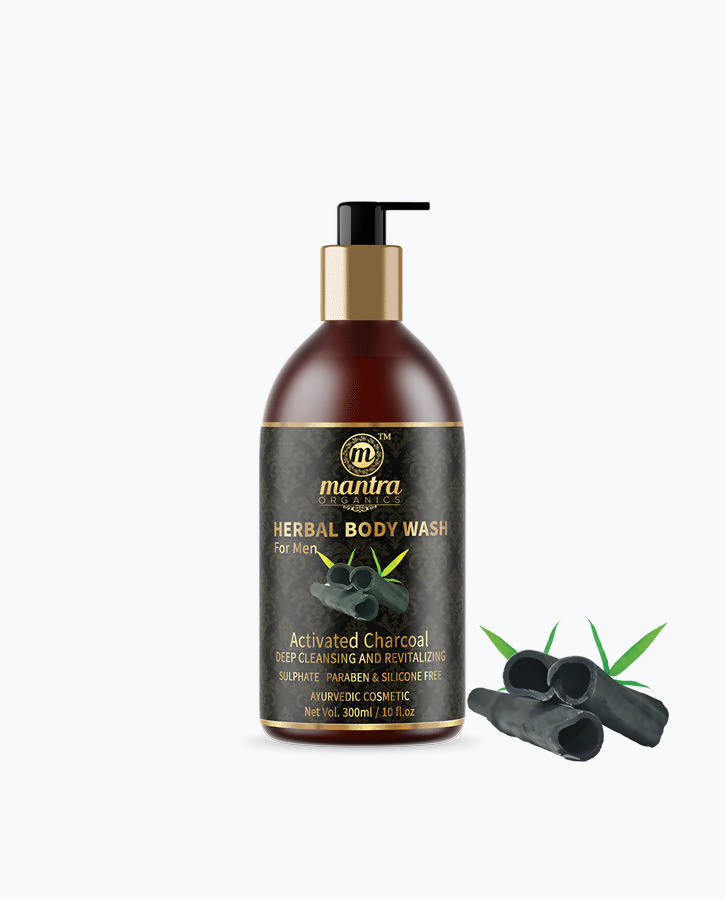 Mantra Organics Charcoal Body Wash For Men