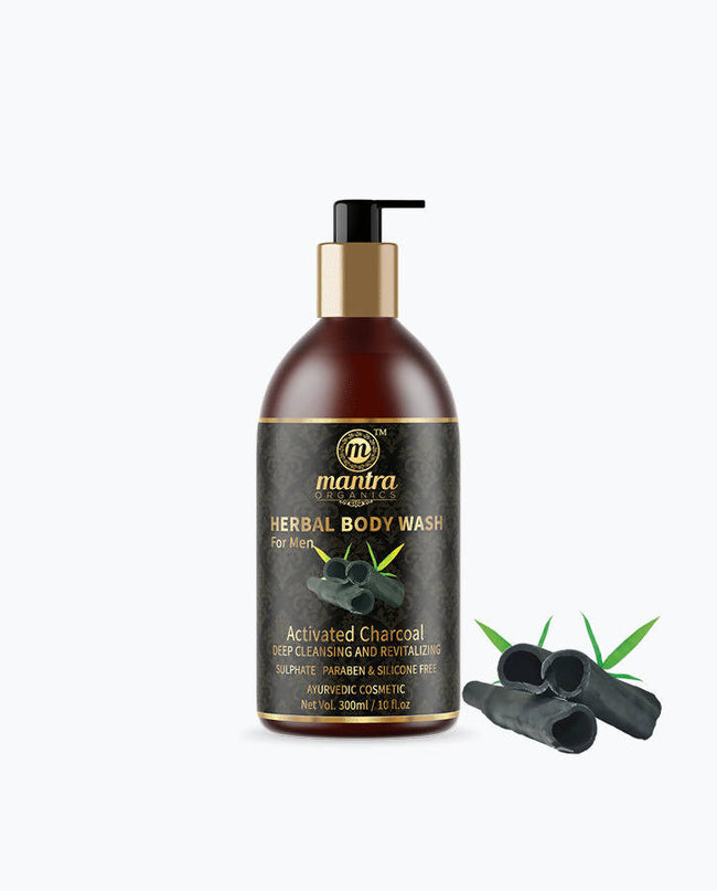 Mantra Organics Charcoal Body Wash For Men Main Image
