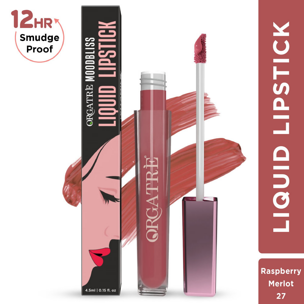 Orgatre Moodbliss Waterproof Glossy Liquid Lipstick - Raspberry Merlot