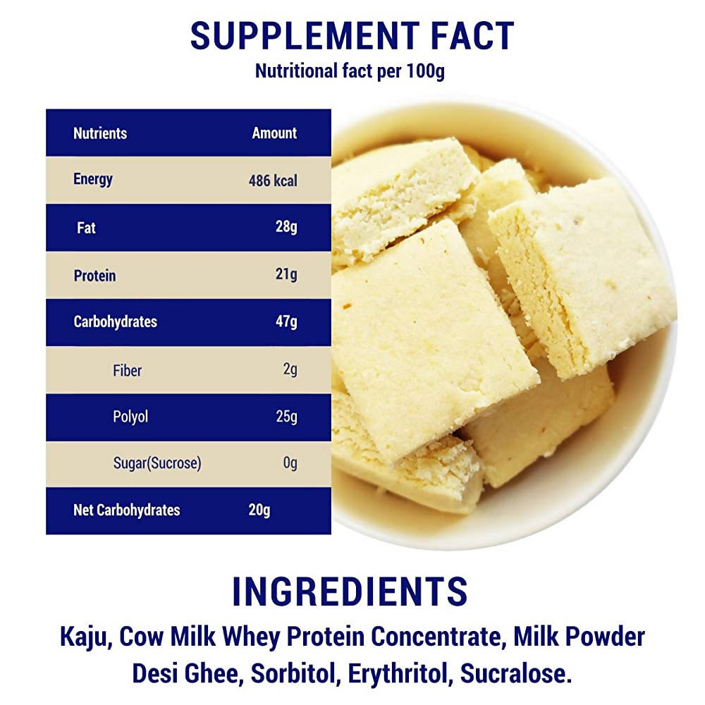 Diabexy Desi Ghee Sugar Free Kaju Barfi for Diabetics