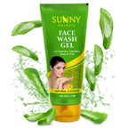 Sunny Herbals Face Wash Gel with Aloevera, Calendula, Neem & Tulsi