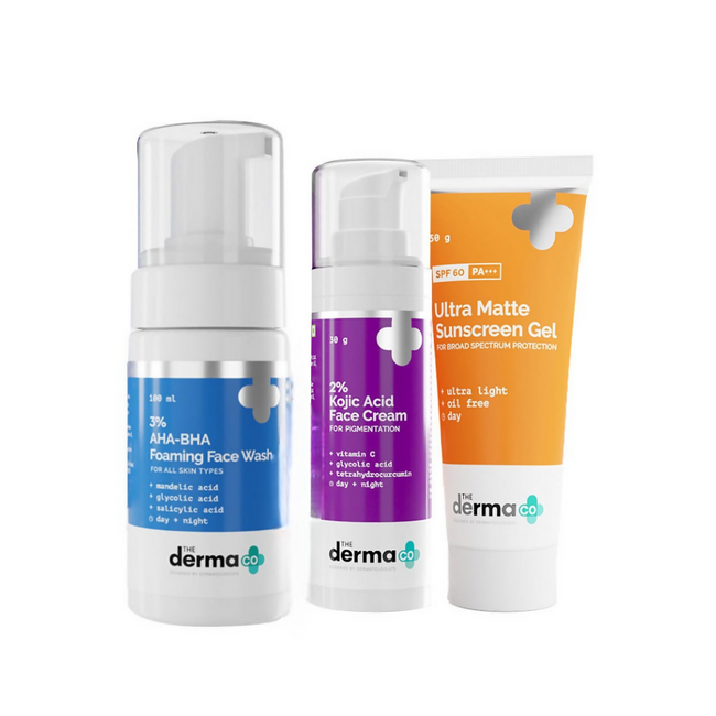 The Derma Co I-Beauty CMS (Cleanser, Moisturizer, Sunscreen) For Pigmentation Combo Hover Image