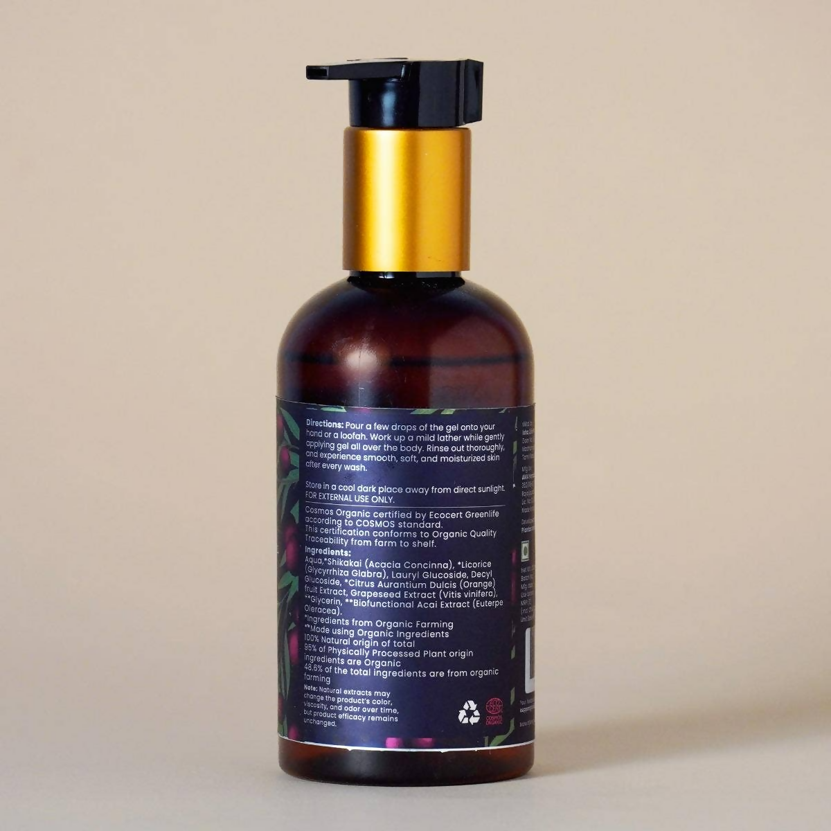 Isha Life Refreshing & Age Defence Shower Gel With Acai Berry Fruit Extract