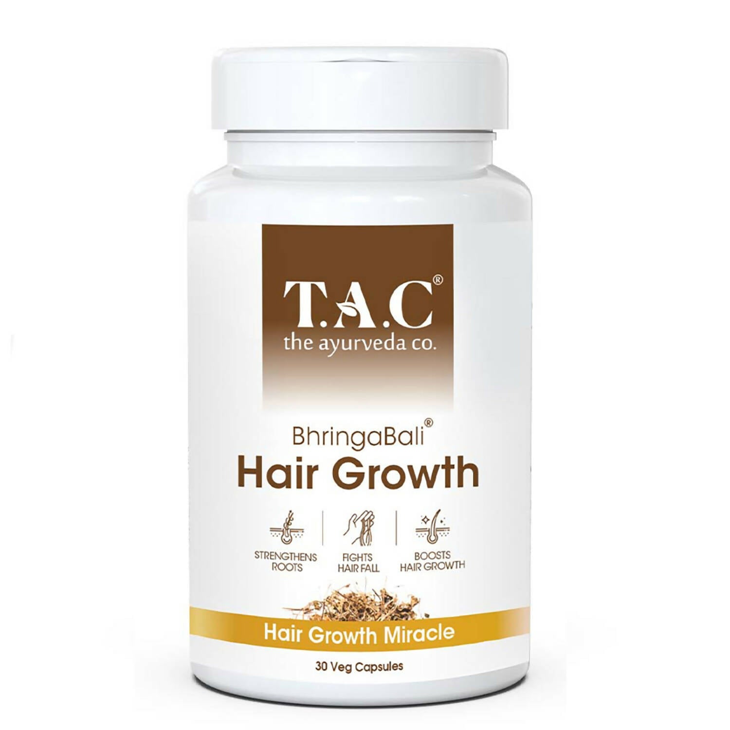 TAC - The Ayurveda Co. BhringaBali Hair Growth Veg Capsules