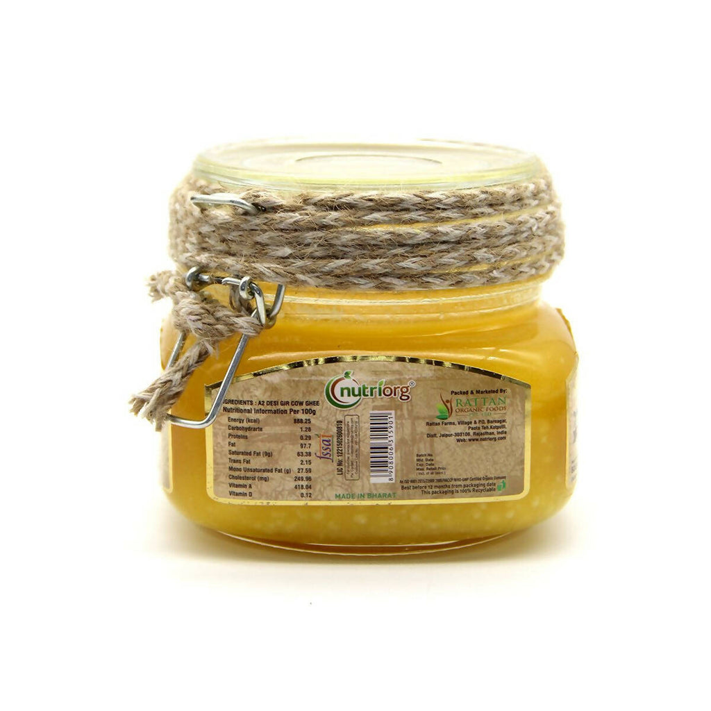 Nutriorg Desi Gir Cow Ghee | Organic Ghee From Desi Gir Cow | Homemade Cow Ghee