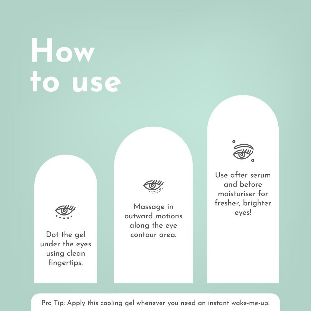 Orimii Under Eye Cream Gel for Dark Circles with Vitamin C