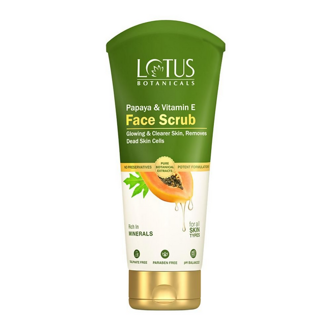 Lotus Botanicals Papaya & Vitamin E Face Scrub Hover Image