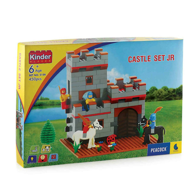 Peacock Castle Set Smart Junior Educational Learning Building Block Set For Kids Hover Image