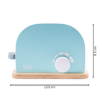 Nesta Toys Wooden Bread Pop-up Toaster (Blue), Kitchen Set Toy, Play Food, Pretend Play Toys for Kids (3+ Years)