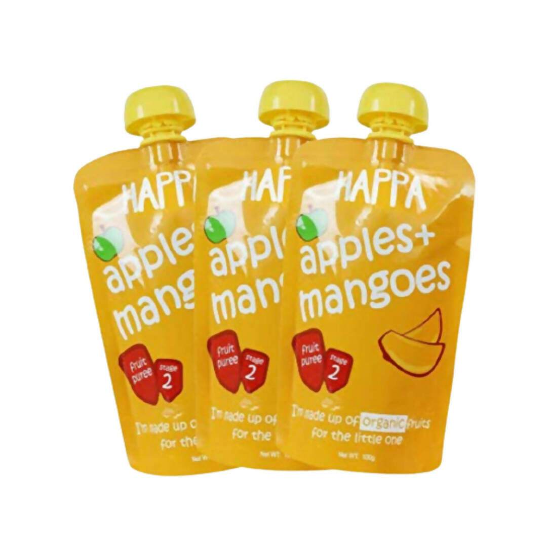 Happa Organic , Fruit Puree (Apple+Mango)