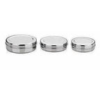 Stainless Steel Canister Set of 3 (Silver)