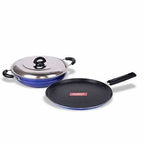 Nonstick Induction Base Cookware Set of Tawa + Kadhai