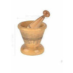 Wooden Spice Masher Mortar & Pestle