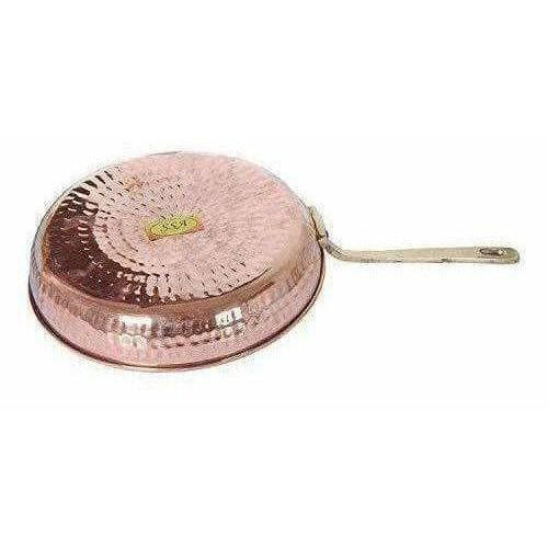 Copper Fry Pan Tadka Pan - Frying Cooking Serving Dishes