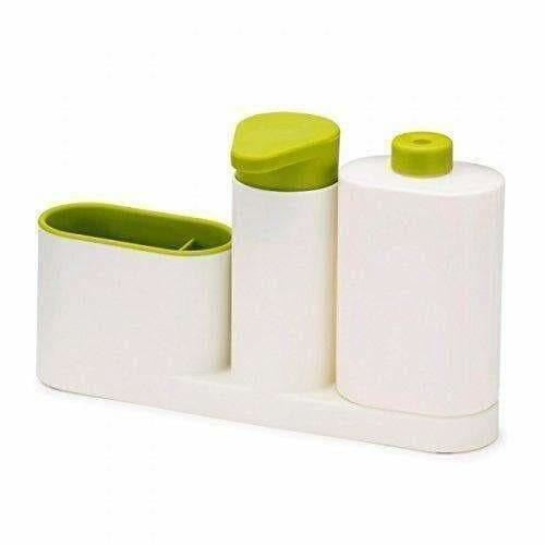 Self Sink Drainer Dishwasher Sanitize Liquid Dispenser and Sponge Holder