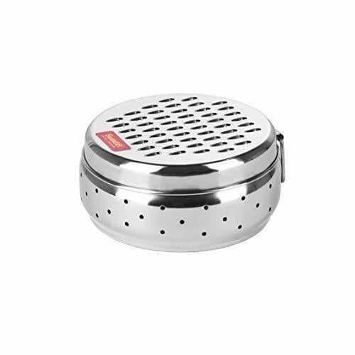 Stainless Steel Spill Free Vegetable Grater with Storage Container Hover Image
