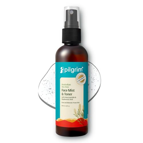 Pilgrim Tea Tree & 2% Niacinamide Face Toner For Oily Skin, Acne & Blemish Prone Skin, Pore Cleansing & Glowing Skin Hover Image