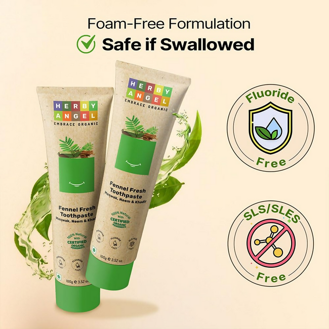 Herby Angel Baby Toothpaste For Strong Teeth Main Image