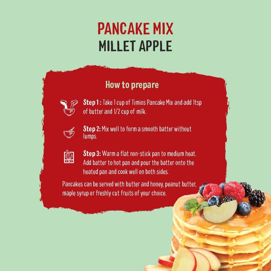 Timios Apple Millet Pancake with Cocoa