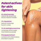 PLIX The Plant Fix Pineapple 5% Niacinamide Bright Polishing Cream For Neck, Knees & Elbows