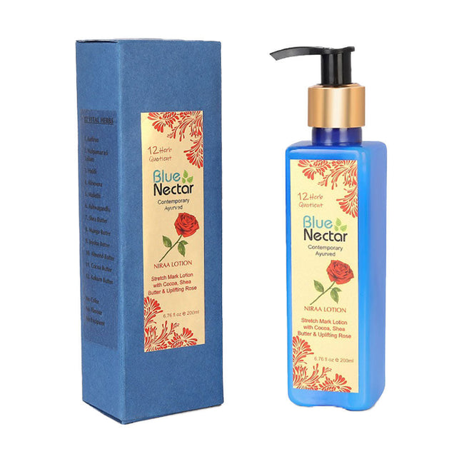 Blue Nectar Niraa Stretch Mark Lotion with Cocoa Butter Shea Butter & Uplifting Rose Hover Image