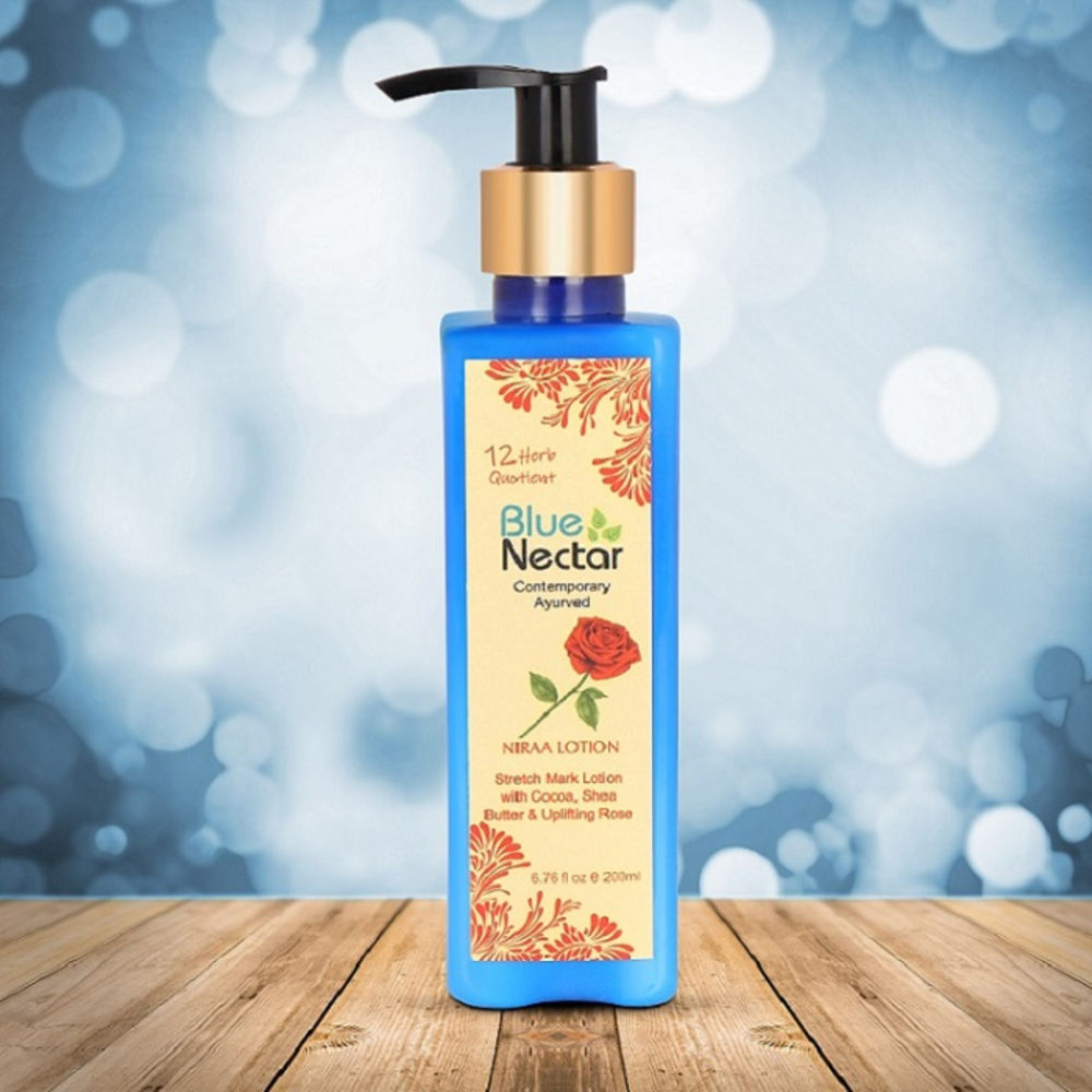 Blue Nectar Niraa Stretch Mark Lotion with Cocoa Butter Shea Butter & Uplifting Rose