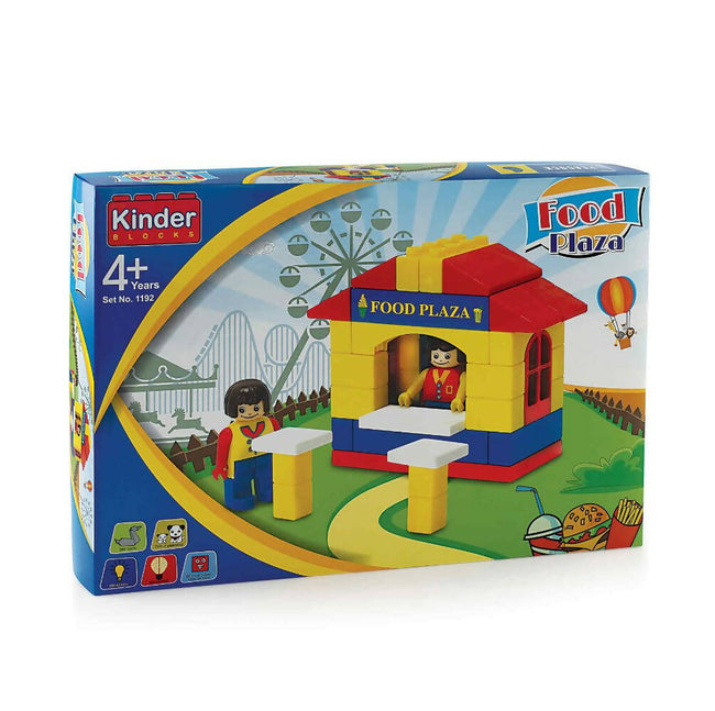 Peacock Learning & Educational Building Interlocking Blocks Set For Kids - Food Plaza Hover Image