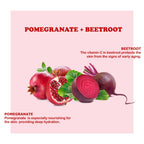Kimayra Pomegranate + Beetroot Face Pack Powder For Brighter Skin Tone, Helps In Anti – Ageing & Natural Pink Blush