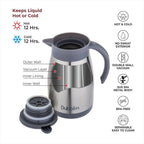 Dubblin Cafe Stainless Steel Double Wall Vacuum Insulated Thermos Flask