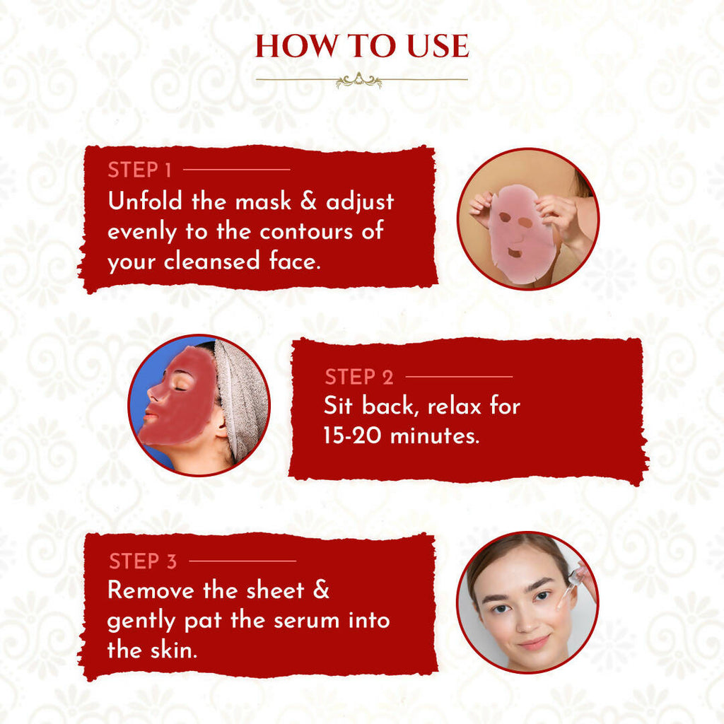 Khadi Essentials Pomegranate Serum Sheet Mask