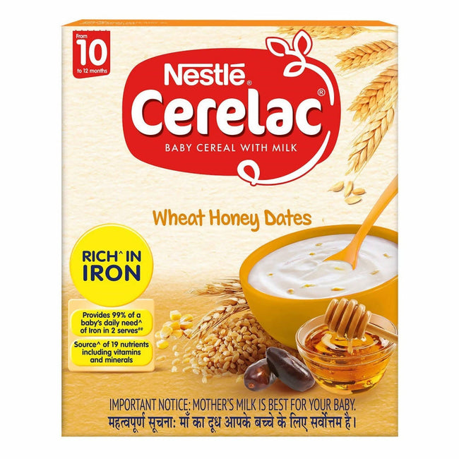 Nestle Cerelac Baby Cereal with Milk - Wheat Honey Dates Hover Image