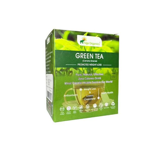 Teja Organics Green Tea Bags Hover Image