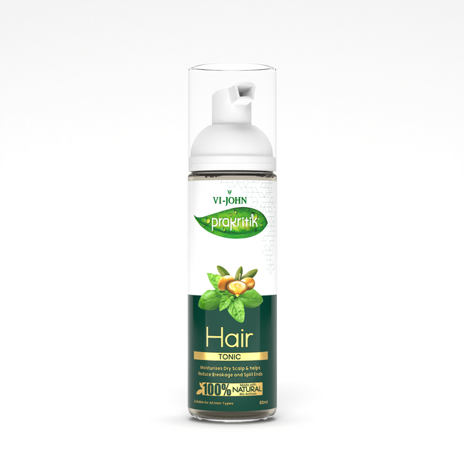VI-JOHN Prakritik Hair Growth Tonic Prevents greying & dullness Made with 100% Natural Bio Actives Hover Image