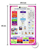 iLearnngrow Kids Home Calendar - Day, Date, Month, Weather, Season Learning Made by MDF Board (English) for 2-6 Year Kids