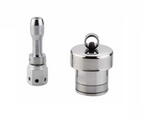 NILAY Whistle Regulator Brass Vent Pipe, Steel Weight Whistle and Silver Safety Valve for All Pressure Cookers (Silver)(Vent Pipe)