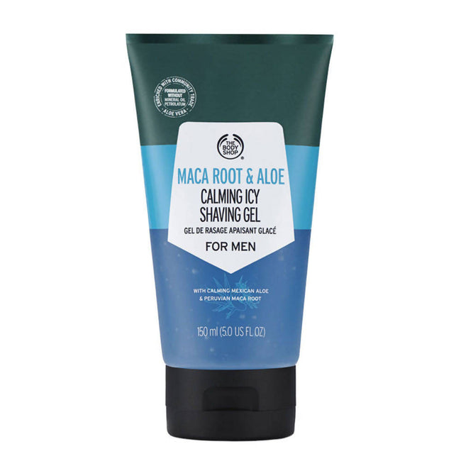 The Body Shop Maca Root & Aloe Calming Icy Shaving Gel Hover Image
