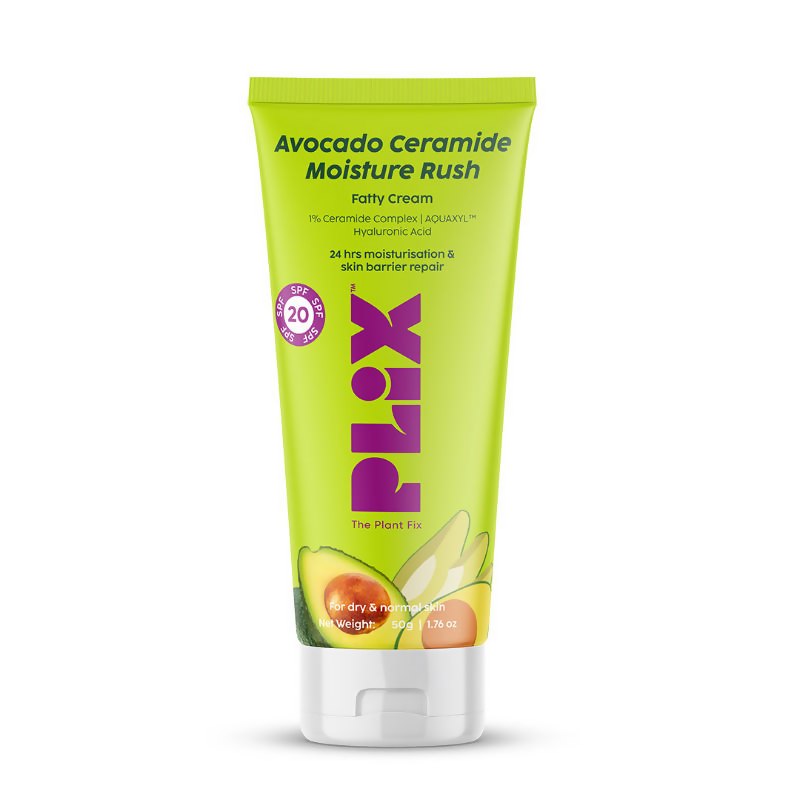 PLIX The Plant Fix Avocado 1% Ceramide Moisture Rush Barrier Repair Cream With SPF 20