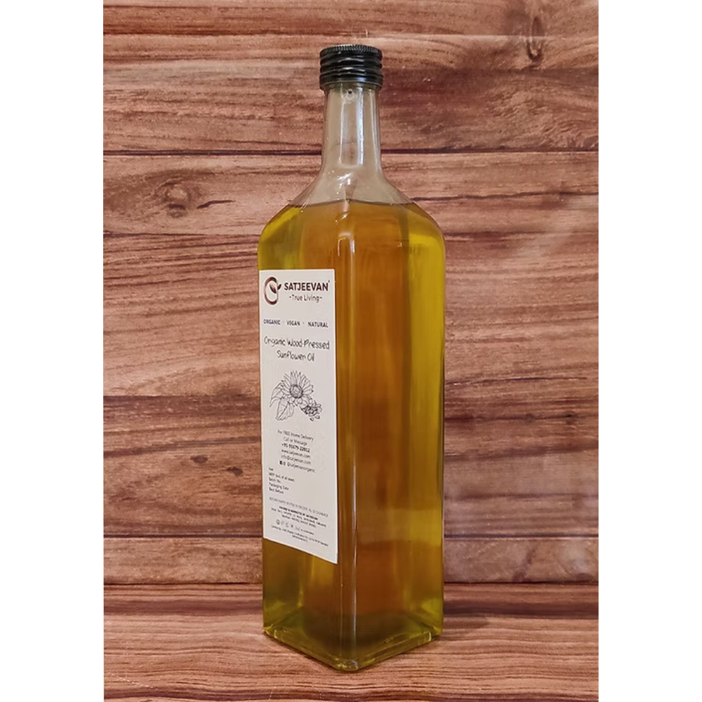 Satjeevan Organic Wood-Pressed Sunflower Oil